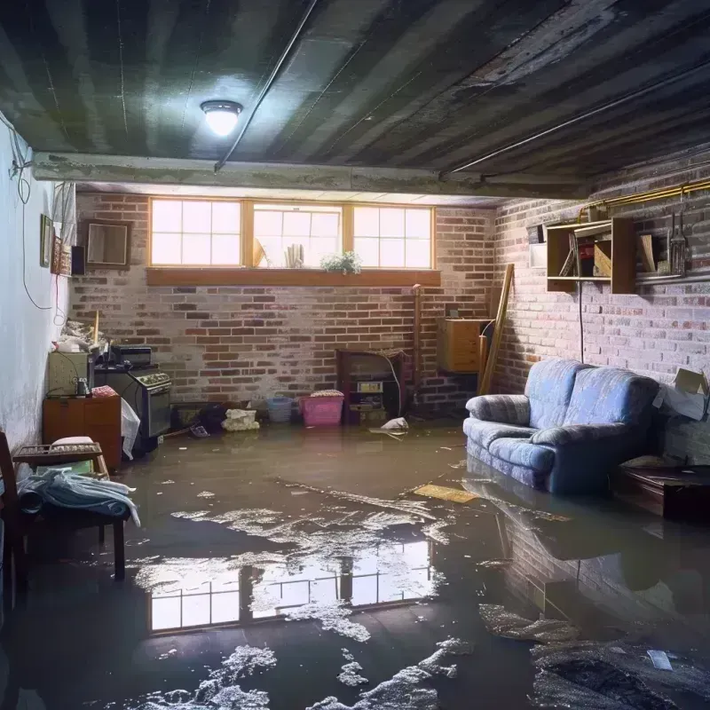 Flooded Basement Cleanup in Crump, TN